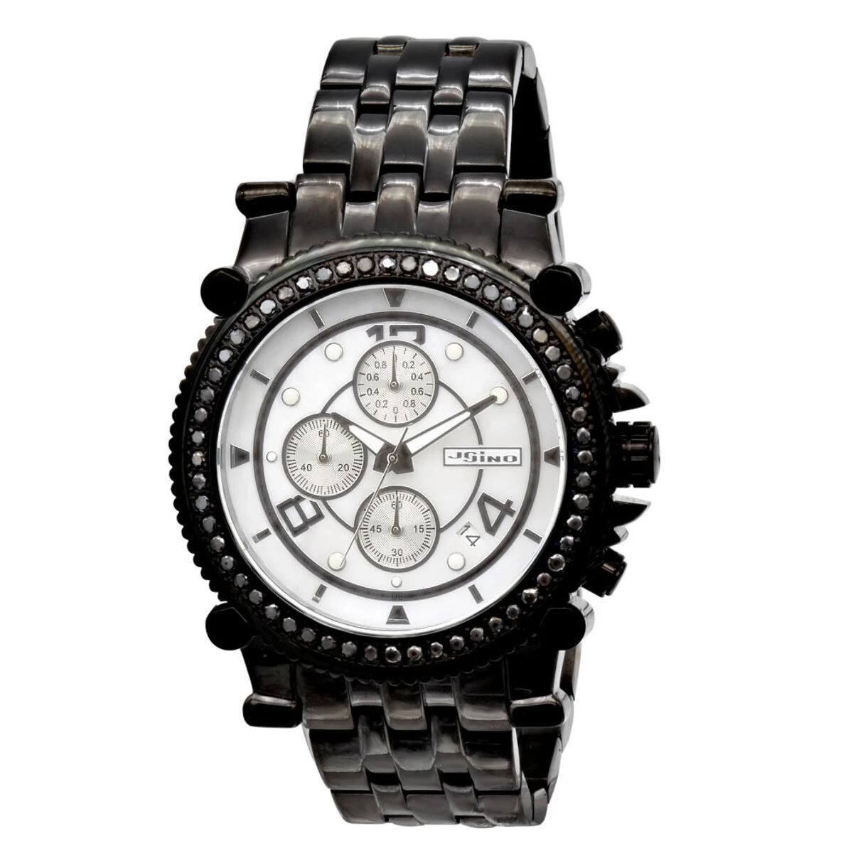 Large Black Diamond Watch By JoJino 2.25ct 1 Large Black Diamond Watch By JoJino 2.25ct