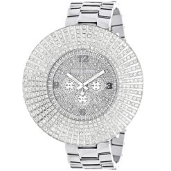 Large Diamond Bezel Luxurman Watch Escalade 14ct Men's Hip Hop