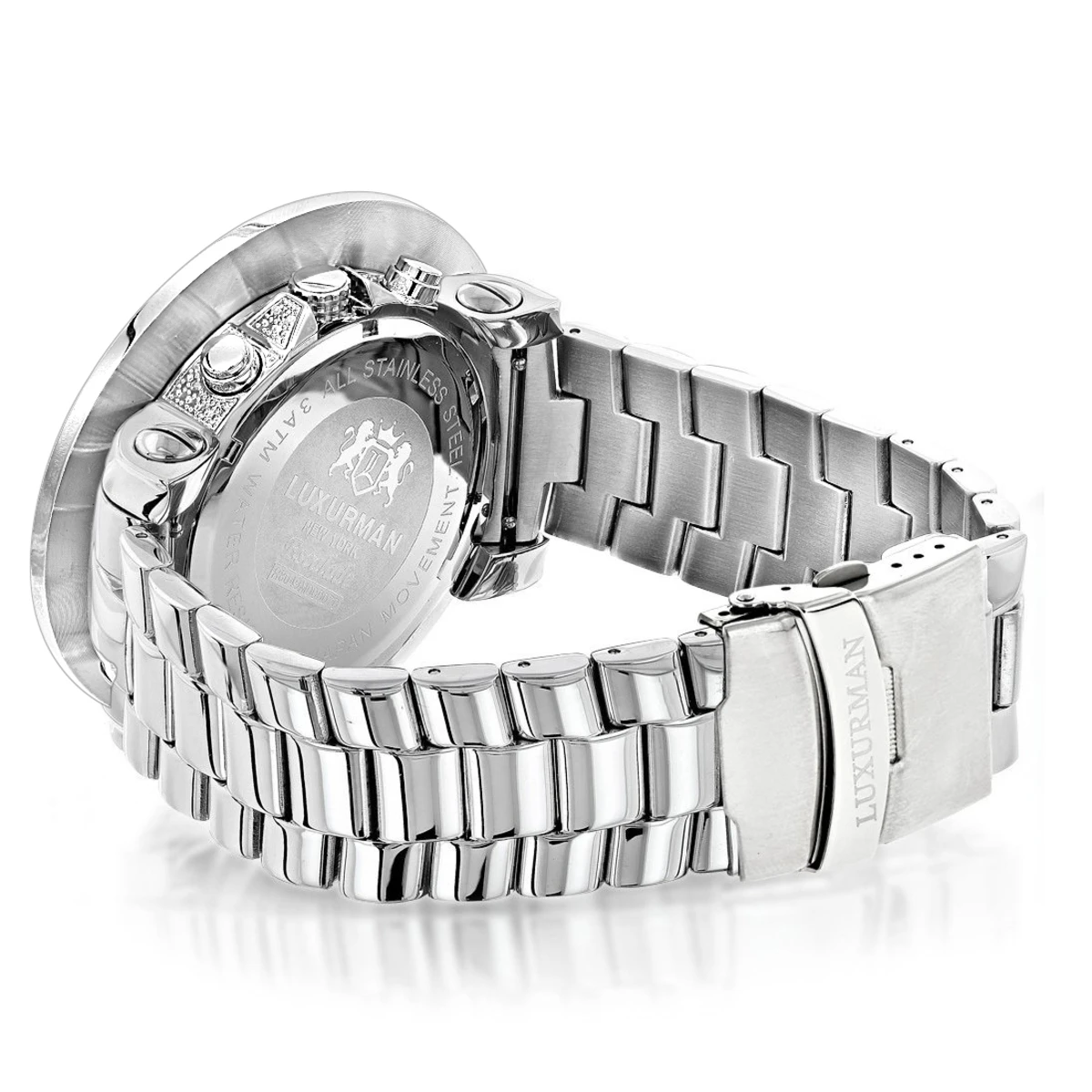 Large Diamond Bezel Luxurman Watch Escalade 14ct Men's Hip Hop 2 Large Diamond Bezel Luxurman Watch Escalade 14ct Men's Hip Hop - Image 2