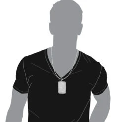 Large Diamond Dog Tag Pendant 14K White Gold Fully Iced Out Design 10.5ct -Urban Jewels Shop large diamond dog tag pendant in 14k gold fully iced out design 105ct 804084 body white