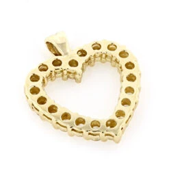 Large Diamond Heart Necklace 14K Yellow Gold 3.0ct 8 Large Diamond Heart Necklace 14K Yellow Gold 3.0ct -Urban Jewels Shop large diamond heart necklace 14k 320ct p 27759 backye