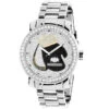 Large Diamond Men's Watch With Boxing Gloves 4 CT Luxurman Southpaw Edition