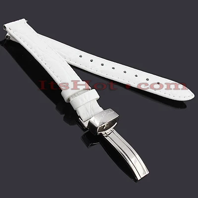 White Leather Joe Rodeo Watch Strap 14mm White 1 White Leather Joe Rodeo Watch Strap 14mm White