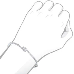 Love And Friendship Women's Diamond Bangle Bracelet 14K White Gold 1.1ct Luxurman -Urban Jewels Shop love and friendship womens diamond bangle bracelet 14k gold 11ct luxurman bodwh