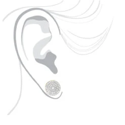 Luxurman 14K Yellow Gold Pave Round Diamond Cluster Earrings Studs 1/2 Carat -Urban Jewels Shop luxurman 14k gold pave round diamond cluster earrings studs 12 carat bodye