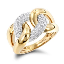 Luxurman Cocktail Love Knot Cuban Link Diamond Ring For Women 1/2ct 8 Luxurman Cocktail Love Knot Cuban Link Diamond Ring For Women 1/2ct -Urban Jewels Shop luxurman cocktail rings love knot cuban link diamond ring for women 12ct ye