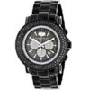 Luxurman Escalade Men's Black Diamond Watch Oversized Chronograph 4.75ct