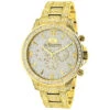 Luxurman Iced Out Men's Diamond Watch 3ct Yellow Gold Plated Liberty