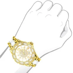 Luxurman Ladies Diamond Ceramic Watch 1.25ct White MOP Galaxy Yellow Gold 9 Luxurman Ladies Diamond Ceramic Watch 1.25ct White MOP Galaxy Yellow Gold -Urban Jewels Shop luxurman ladies diamond ceramic watch 125ct white mop galaxy yellowbod