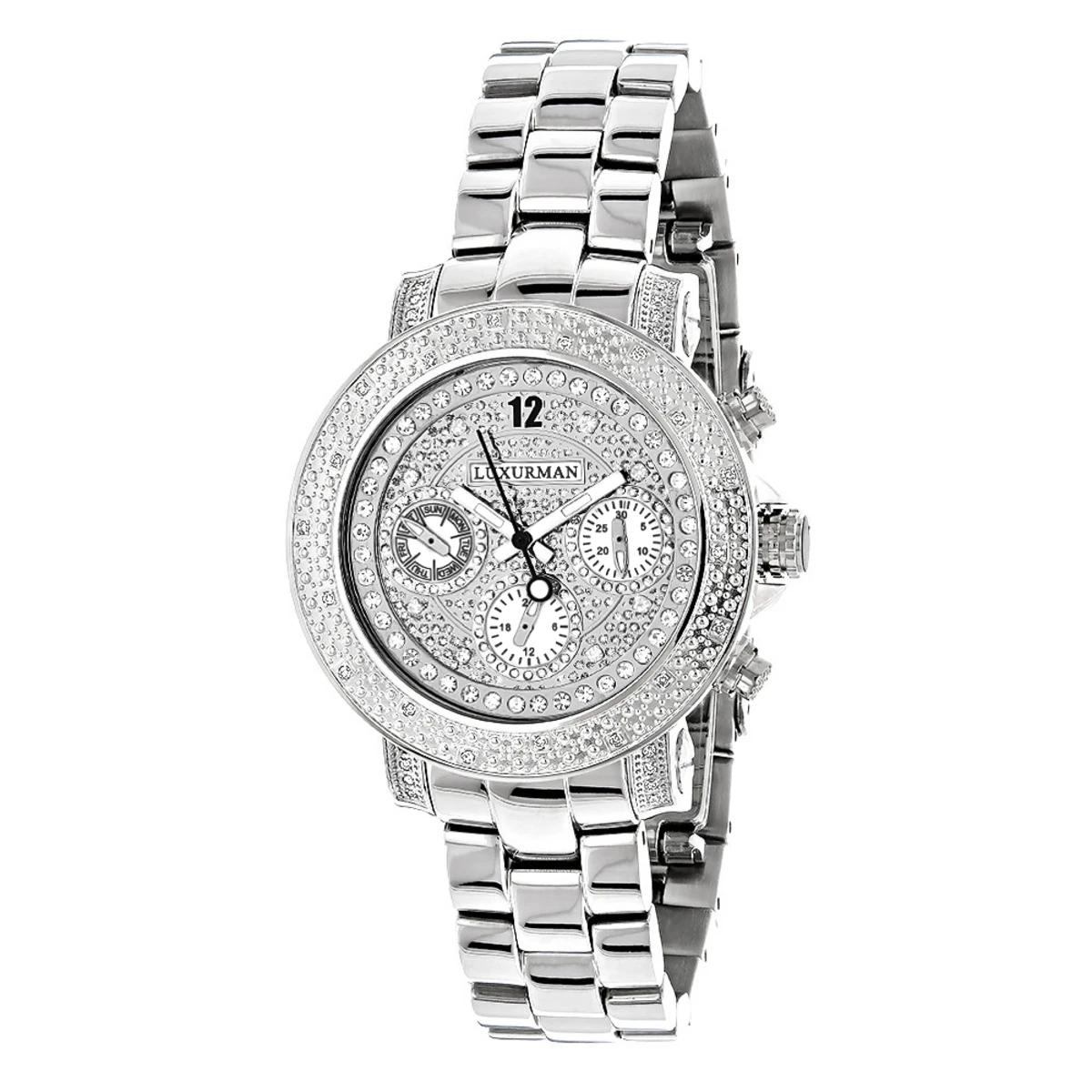 Luxurman Ladies Diamond Watch 0.30ct 1 Luxurman Ladies Diamond Watch 0.30ct