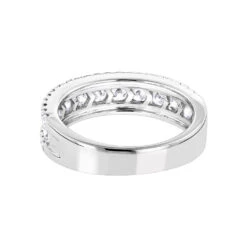 Luxurman 14K White Gold Round Diamond Wedding Band For Women 1.65ct -Urban Jewels Shop luxurman ladies rings 14k gold round diamond wedding band for women 165ct backwh