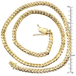 Luxurman Men's Solid 14K Yellow Gold Gold Miami Cuban Link Chain 7mm 22-40in 13 Luxurman Men's Solid 14K Yellow Gold Gold Miami Cuban Link Chain 7mm 22-40in -Urban Jewels Shop luxurman men s gold chains solid 14k gold miami cuban link chain 7mm 22 40in rulerye