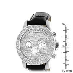 Luxurman Men's Diamond Watch 0.25 Ct Freeze -Urban Jewels Shop luxurman mens diamond watch 025 ct freeze p 9320 ruler