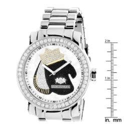 Luxurman Men's Diamond Watch With Boxing Gloves 4 CT Southpaw Edition 9 Luxurman Men's Diamond Watch With Boxing Gloves 4 CT Southpaw Edition -Urban Jewels Shop luxurman mens diamond watch with boxing gloves 45ct southpaw edition ruler
