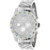 Luxurman Raptor Unique Men's Multicolor Diamond Watch 3.75ct