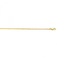LUXURMAN Solid 10K Yellow Gold Box Chain For Men & Women Octagonal 1.2mm Wide