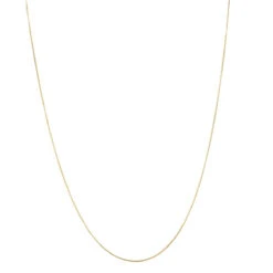 LUXURMAN Solid 10K Yellow Gold Box Chain For Women Adjustable 0.9mm -Urban Jewels Shop luxurman solid 10k gold box chain for women adjustable 09mm boxye