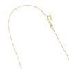 LUXURMAN Solid 10K Yellow Gold Box Chain For Women Adjustable 0.9mm