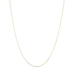 LUXURMAN Solid 10K White Gold Cable Chain For Women Adjustable 0.9mm -Urban Jewels Shop luxurman solid 10k gold cable chain for women adjustable 09mm boxye