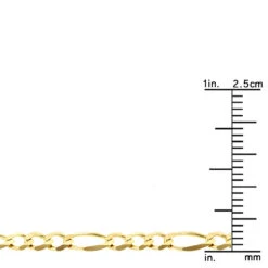 LUXURMAN Solid 10K Yellow Gold Figaro Chain For Men & Women 3mm Wide -Urban Jewels Shop luxurman solid 10k gold figaro chain for men women 3mm wide rulerye