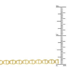 LUXURMAN Solid 10K Yellow Gold Mariner Chain For Men & Women 4.5mm Wide -Urban Jewels Shop luxurman solid 10k gold mariner chain for men women 45mm wide rulerye