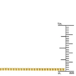 LUXURMAN Solid 14K Yellow Gold Box Chain For Men & Women 1.6mm Wide -Urban Jewels Shop luxurman solid 14k gold box chain for men women 16mm wide ruler