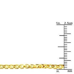 LUXURMAN Solid 14K Yellow Gold Box Chain For Men & Women Round 2.8mm Wide -Urban Jewels Shop luxurman solid 14k gold box chain for men women round 28mm wide rulerye