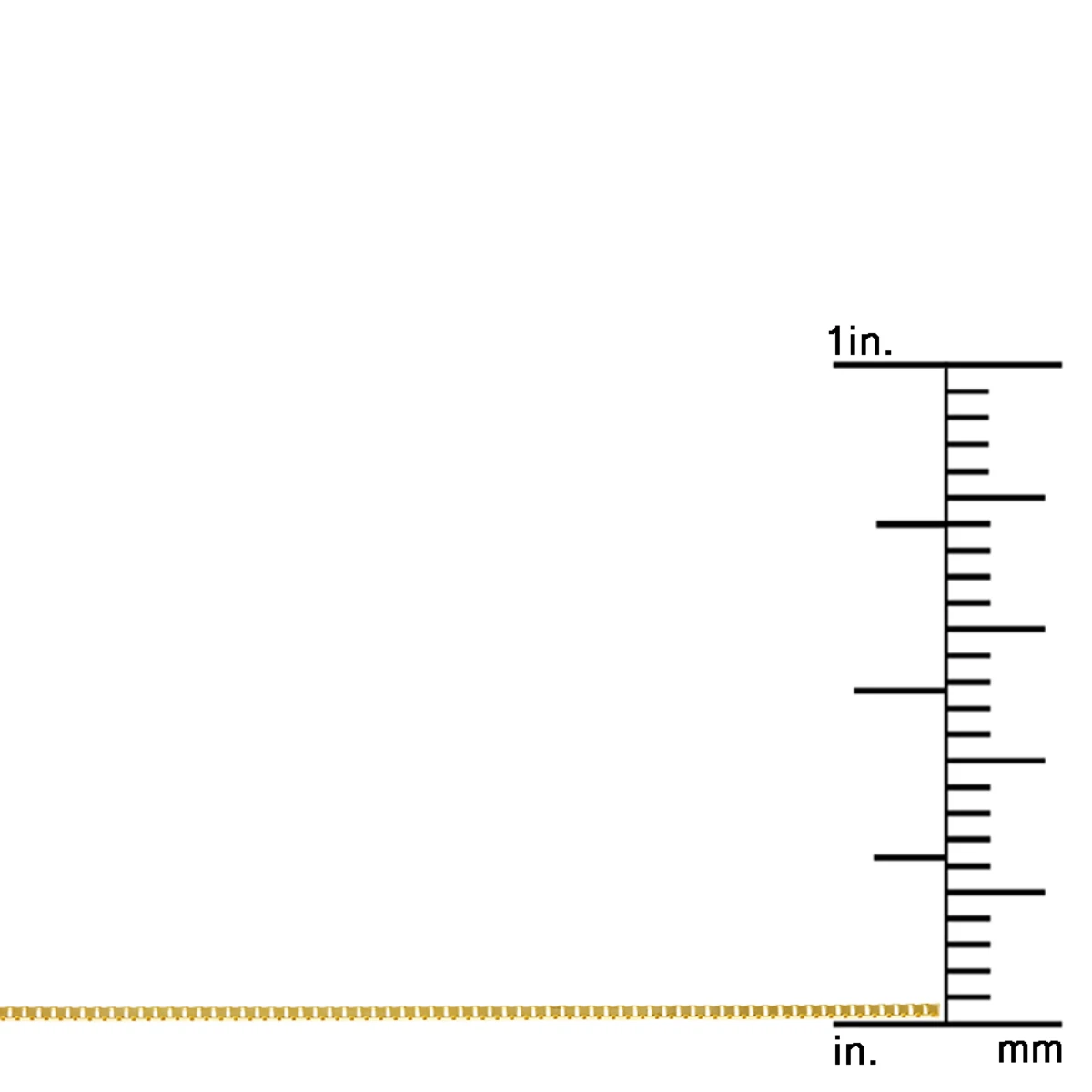 LUXURMAN Solid 14K Yellow Gold Box Chain For Women 0.8mm Wide 8 LUXURMAN Solid 14K Yellow Gold Box Chain For Women 0.8mm Wide - Image 8