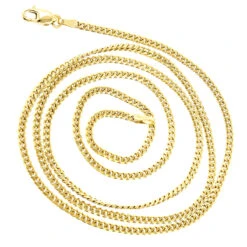 LUXURMAN Solid 14K Yellow Gold Curb Chain For Men & Women Gourmette 2mm Wide -Urban Jewels Shop luxurman solid 14k gold curb chain for men women gourmette 2mm wide backye