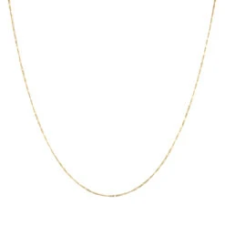 LUXURMAN Solid 14K Yellow Gold Figaro Chain For Men & Women 1.3mm Wide -Urban Jewels Shop luxurman solid 14k gold figaro chain for men women 13mm wide boxye