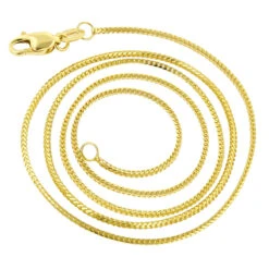 LUXURMAN Solid 14K White Gold Franco Chain For Women 0.9mm Wide -Urban Jewels Shop luxurman solid 14k gold franco chain for women 09mm wide backye