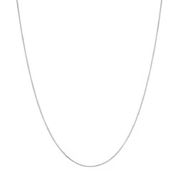 LUXURMAN Solid 14K White Gold Franco Chain For Women 0.9mm Wide -Urban Jewels Shop luxurman solid 14k gold franco chain for women 09mm wide boxwh