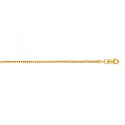 LUXURMAN Solid 14K Yellow Gold Ice Chain For Men & Women 1.3mm Wide