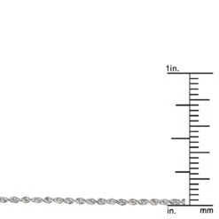 LUXURMAN Solid 14K White Gold Rope Chain For Men & Women Diamond Cut 1.3mm -Urban Jewels Shop luxurman solid 14k gold rope chain for men women diamond cut 13mm rulerwh