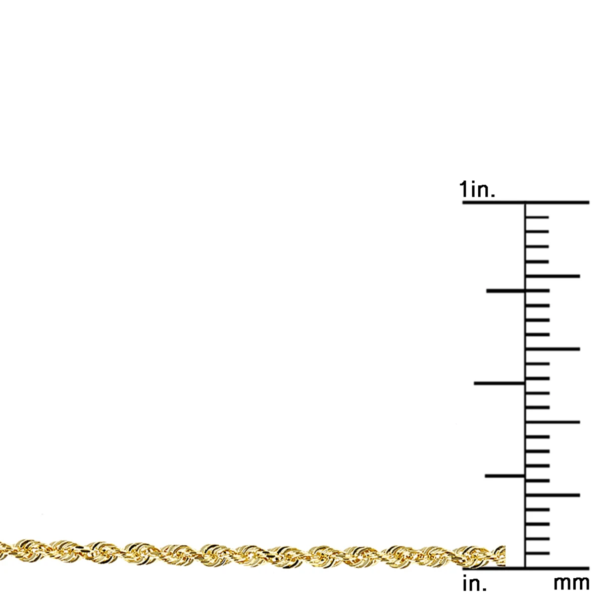 LUXURMAN Solid 14K Rose Gold Rope Chain For Men & Women Diamond Cut 1.5mm 11 LUXURMAN Solid 14K Rose Gold Rope Chain For Men & Women Diamond Cut 1.5mm - Image 11