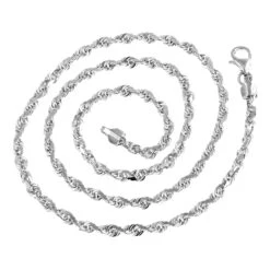 LUXURMAN Solid 14K Yellow Gold Rope Chain For Men & Women Diamond Cut 2.3mm 12 LUXURMAN Solid 14K Yellow Gold Rope Chain For Men & Women Diamond Cut 2.3mm -Urban Jewels Shop luxurman solid 14k gold rope chain for men women diamond cut 23mm backwh