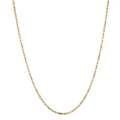 LUXURMAN Solid 14K Yellow Gold Rope Chain For Men & Women Diamond Cut 2.3mm 15 LUXURMAN Solid 14K Yellow Gold Rope Chain For Men & Women Diamond Cut 2.3mm -Urban Jewels Shop luxurman solid 14k gold rope chain for men women diamond cut 23mm boxye