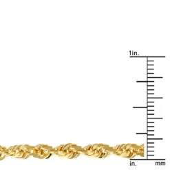 LUXURMAN Solid 14K Yellow Gold Rope Chain For Men & Women Diamond Cut 4mm 9 LUXURMAN Solid 14K Yellow Gold Rope Chain For Men & Women Diamond Cut 4mm -Urban Jewels Shop luxurman solid 14k gold rope chain for men women diamond cut 4mm rulerye