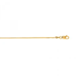 LUXURMAN Solid 14K Yellow Gold Snake Chain For Men & Women Octagon 1mm Wide