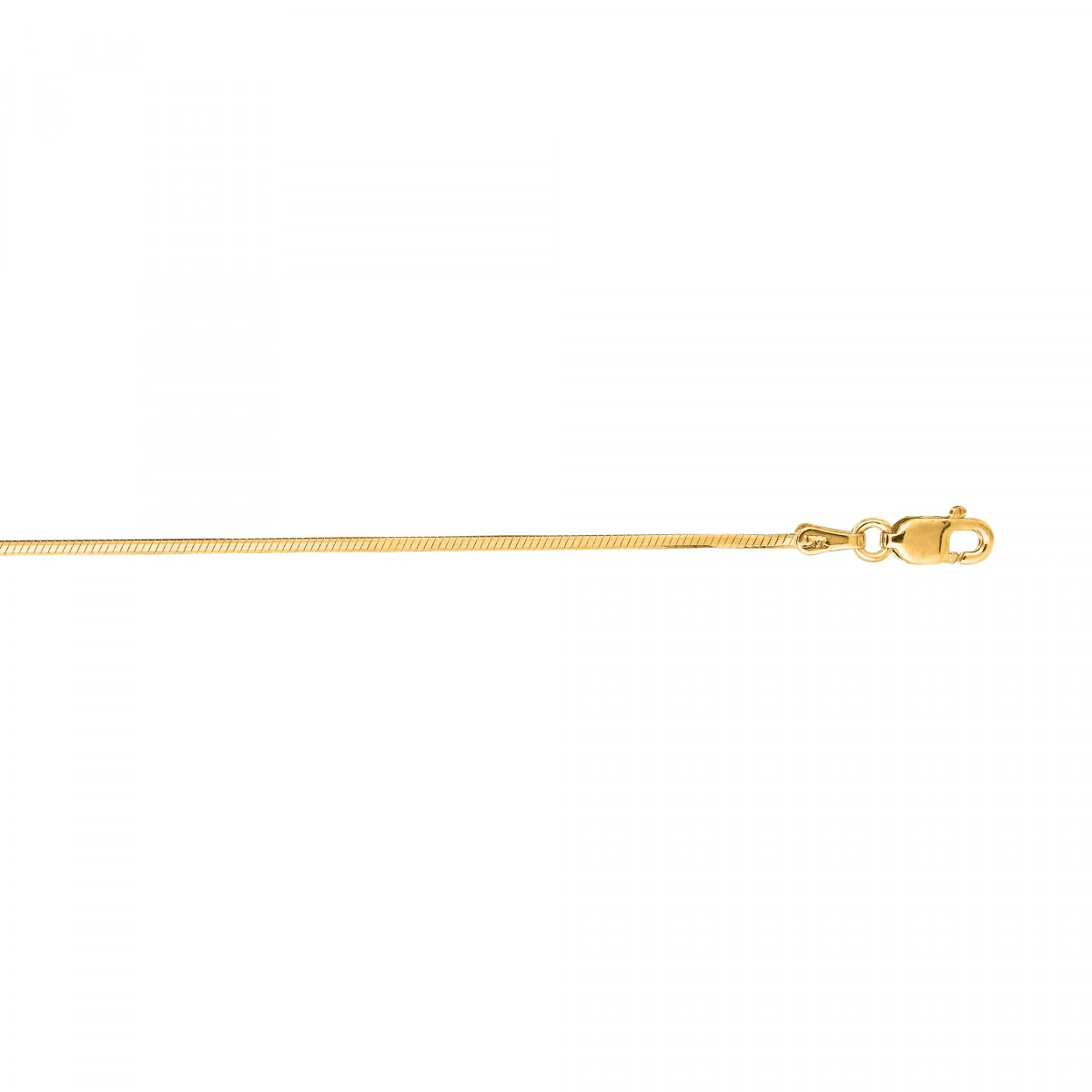 LUXURMAN Solid 14K Yellow Gold Snake Chain For Men & Women Octagon 1mm Wide 1 LUXURMAN Solid 14K Yellow Gold Snake Chain For Men & Women Octagon 1mm Wide