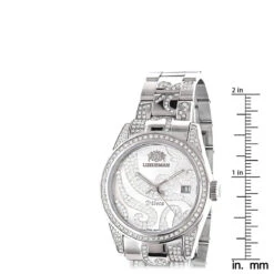 Luxurman Tribeca Women's Diamond Bezel & Band Watch 3ct Platinum Plated -Urban Jewels Shop luxurman tribeca womens diamond bezel band watch 3ct platinum plated ruler