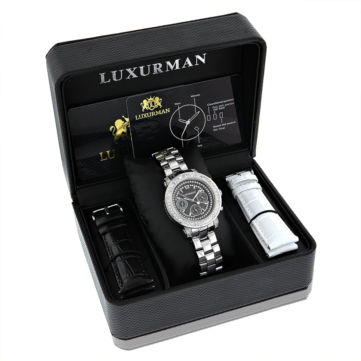 Luxurman Ladies Diamond Watch 2ct 3 Luxurman Ladies Diamond Watch 2ct - Image 3