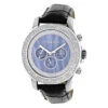 Luxurman Men's Diamond Watch 0.25ct Blue MOP