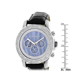 Luxurman Men's Diamond Watch 0.25ct Blue MOP -Urban Jewels Shop luxurman watches mens diamond watch 025ct blue mop p 9701 ruler