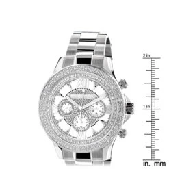 Luxurman Men's Diamond Watch 0.2ct White MOP -Urban Jewels Shop luxurman watches mens diamond watch 02ct white mop ruler