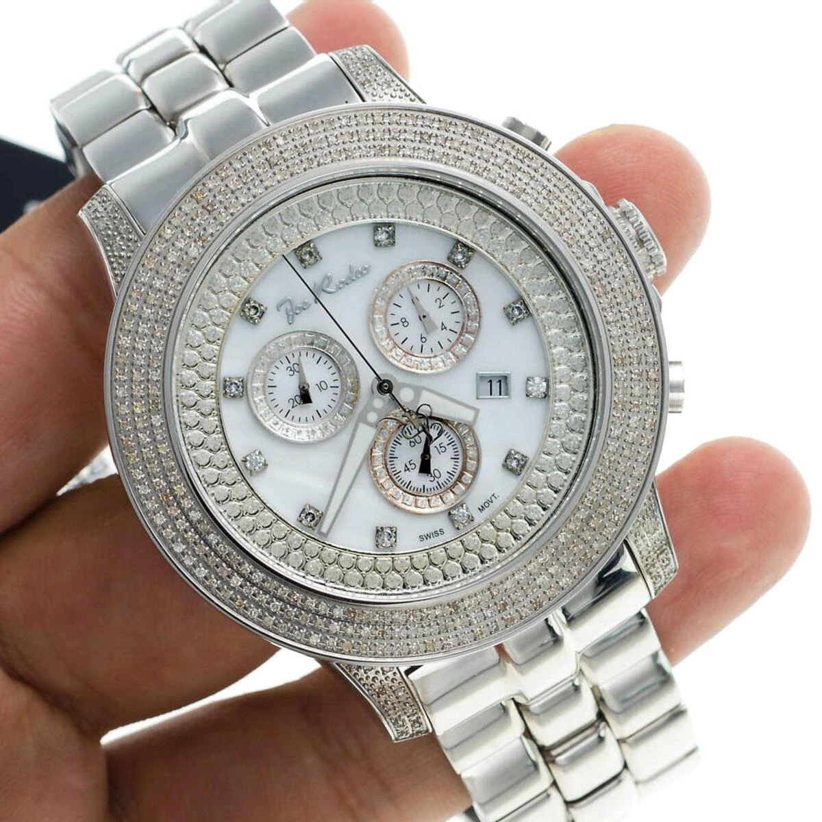 Luxury Joe Rodeo Pilot Men's Diamond Watch 3.15 8 Luxury Joe Rodeo Pilot Men's Diamond Watch 3.15 - Image 8