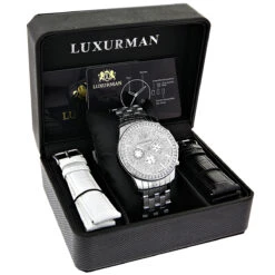 Matching His And Hers Luxurman Diamond Bezel Watch Set 6ct 9 Matching His And Hers Luxurman Diamond Bezel Watch Set 6ct -Urban Jewels Shop matching his and hers watches luxurman diamond bezel watch set 6ct 4