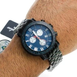 Men's Blue Diamond Joe Rodeo Classic Watch 3.5 16 Men's Blue Diamond Joe Rodeo Classic Watch 3.5 -Urban Jewels Shop mens blue diamond watches joe rodeo classic watch 35 p 35774 bod2