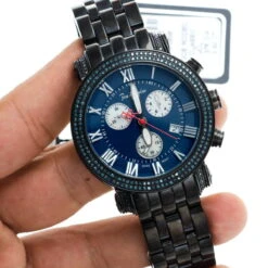 Men's Blue Diamond Joe Rodeo Classic Watch 3.5 17 Men's Blue Diamond Joe Rodeo Classic Watch 3.5 -Urban Jewels Shop mens blue diamond watches joe rodeo classic watch 35 p 35774 bod3