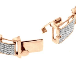 Men's 10K White Gold Pave Diamond Bracelet 4.60ct -Urban Jewels Shop mens bracelets 10k pave diamond bracelet 460ct p 38808 clasp rose